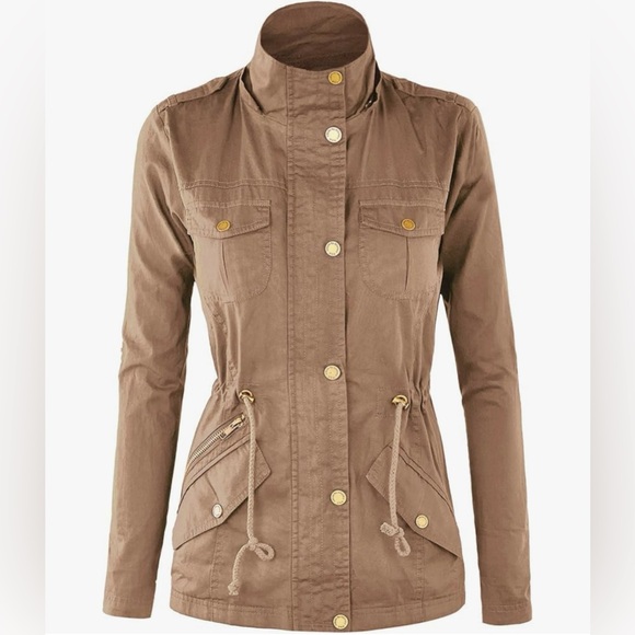 Casual Military Anorak Jacket Lightweight Detachable Hooded Safari Utility - Picture 2 of 6